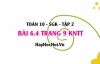 Bài 6.4 trang 9 Toán 10 tập 2 Kết nối tri thức